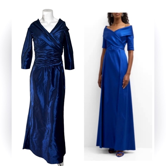 Rickie Freeman for Teri Jon Dresses & Skirts - Rickie Freeman TERI JON Royal Blue Off Shoulder Gown 2